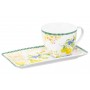 Чашка 250 мл с блюдцем для десерта 20*10*2 см "Лимоны", NEW BONE CHINA
Состав: Фарфор