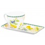 Чашка 250 мл с блюдцем для десерта 20*10*2 см "Лимоны", NEW BONE CHINA
Состав: Фарфор
