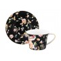 Чайн. пара 2 пр. 270 мл 12,5*9,5*7 см "Певчие птички на черном" NEW BONE CHINA
Состав: Фарфор