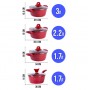 28344-28345-28346-40547Н Набор посуды 8пр с/кр 1,7+1,7+2,2+3л мрам/крош 