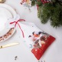 ПОДАРОЧНЫЙ МЕШОЧЕК "МОРОЗКО.СНЕГИРИ"15Х30СМ 100%ХЛОПОК КРАСНЫЙ ТВИЛ
