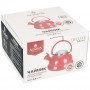 ЧАЙНИК ЭМАЛИРОВАННЫЙ СО СВИСТОКОМ С ЭФФЕКТОМ МЕТАЛЛИК СЕРИЯ "DELUXE"2,5 Л