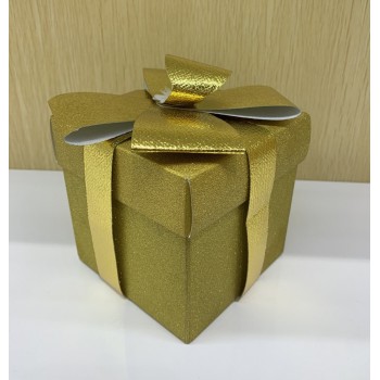 Коробка подарочная (бумага 350г/м2), L25 W25 H25 см