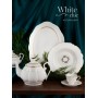 Салатник "White chic" d=23см v=1500мл (фарфор) (min 6) (транспортная упаковка)